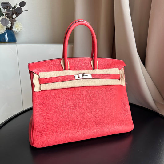 Hermes Etoupe Togo GHW Birkin 30 Handbag Bag Kelly Tote – MAISON