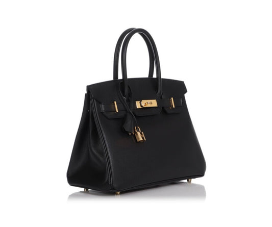 Hermès Birkin 30 Black Leather ref.41088 - Joli Closet