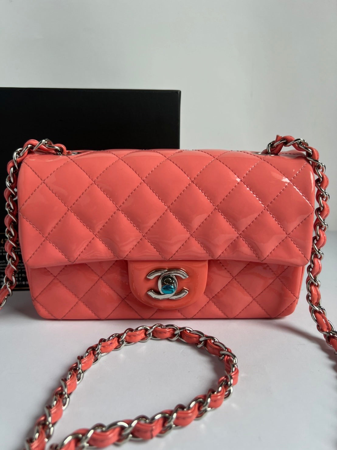 Chanel Spring 2021 Pink Small Rainbow Classic Flap Bag  Labellov  Buy and  Sell Authentic Luxury