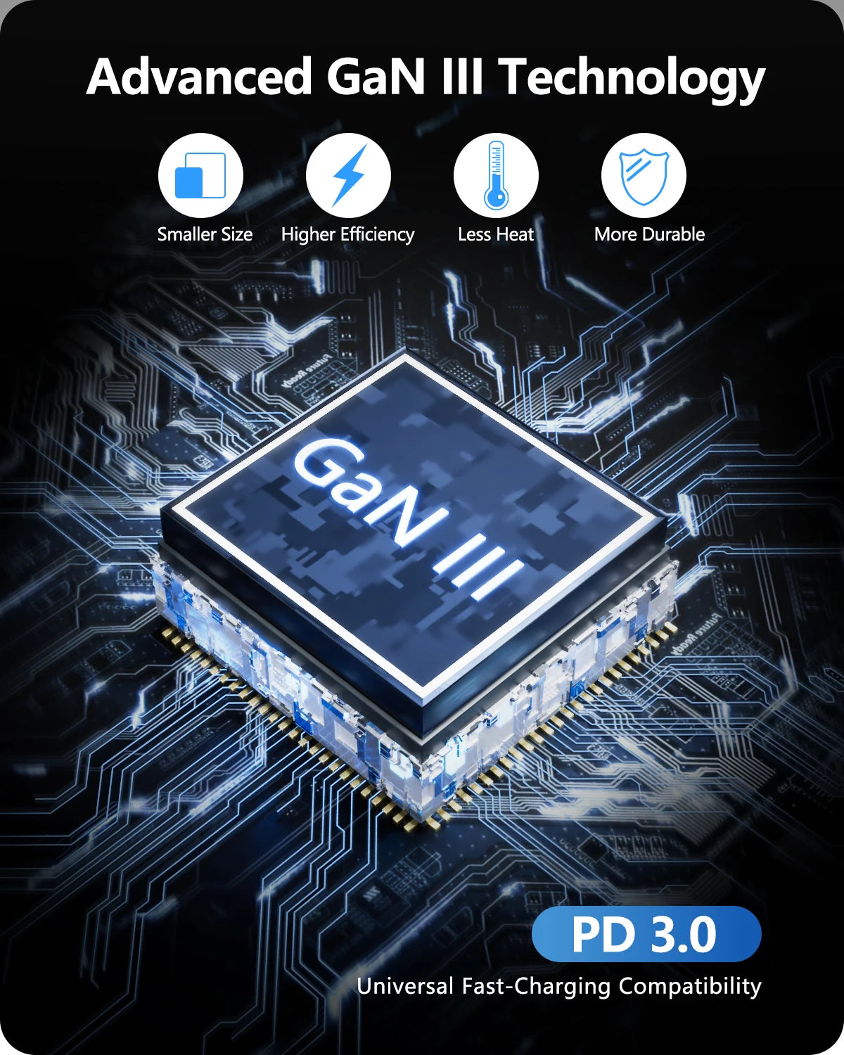 محول سفر دولي من LENCENT بقوة 65 واط/100 واط بتقنية GaN، مزود بـ 2 منفذ USB من النوع C، وشاحن سريع بتقنية GaN، مع قابس أوروبي وأسترالي وأمريكي وبريطاني للسفر - KHOY