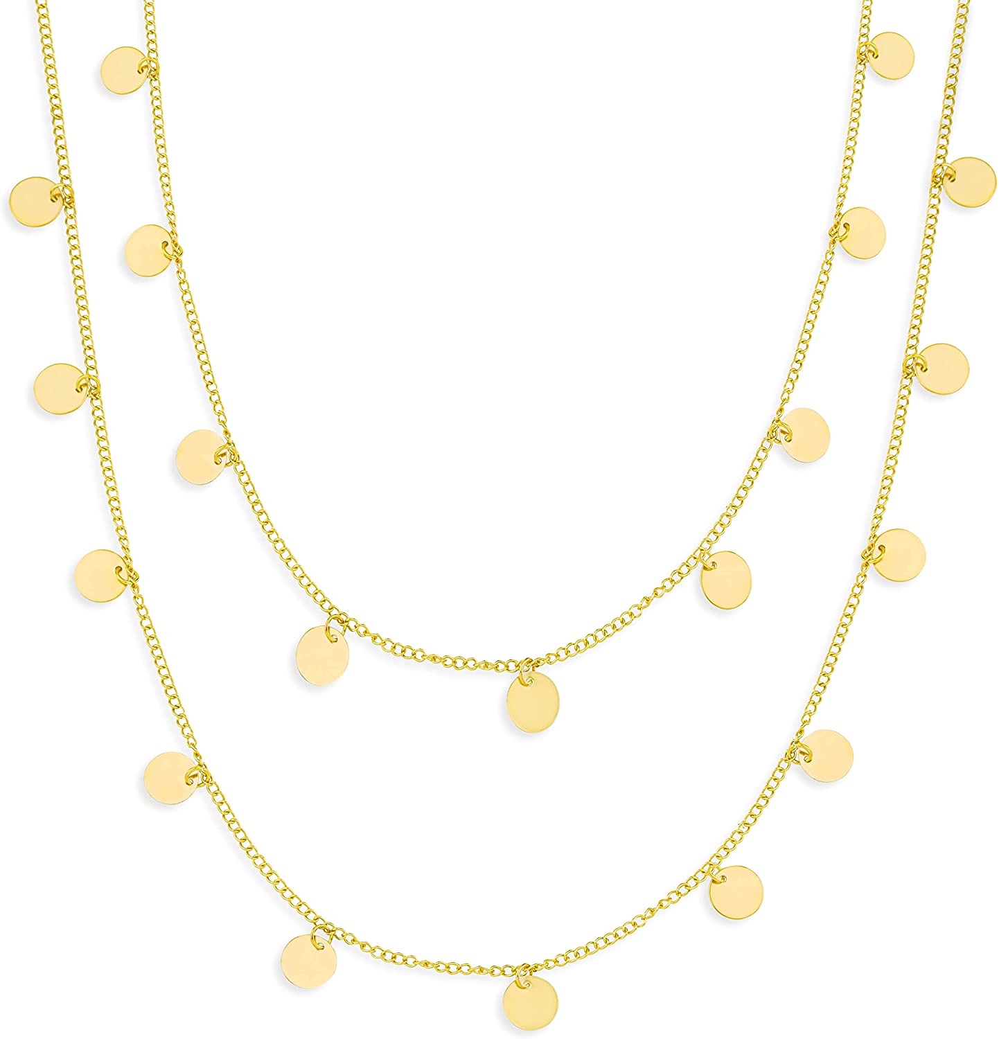 Dropship PAVOI 14K Gold Plated Dainty Layering Necklaces For Women, Snake  Chain, Curb Link, Paperclip Layered Chains to Sell Online at a Lower Price