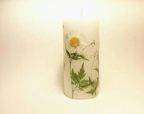 herbal flower candles