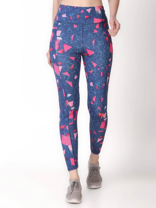 High Waisted Printed Leggings With Pockets And Perfect Ankle