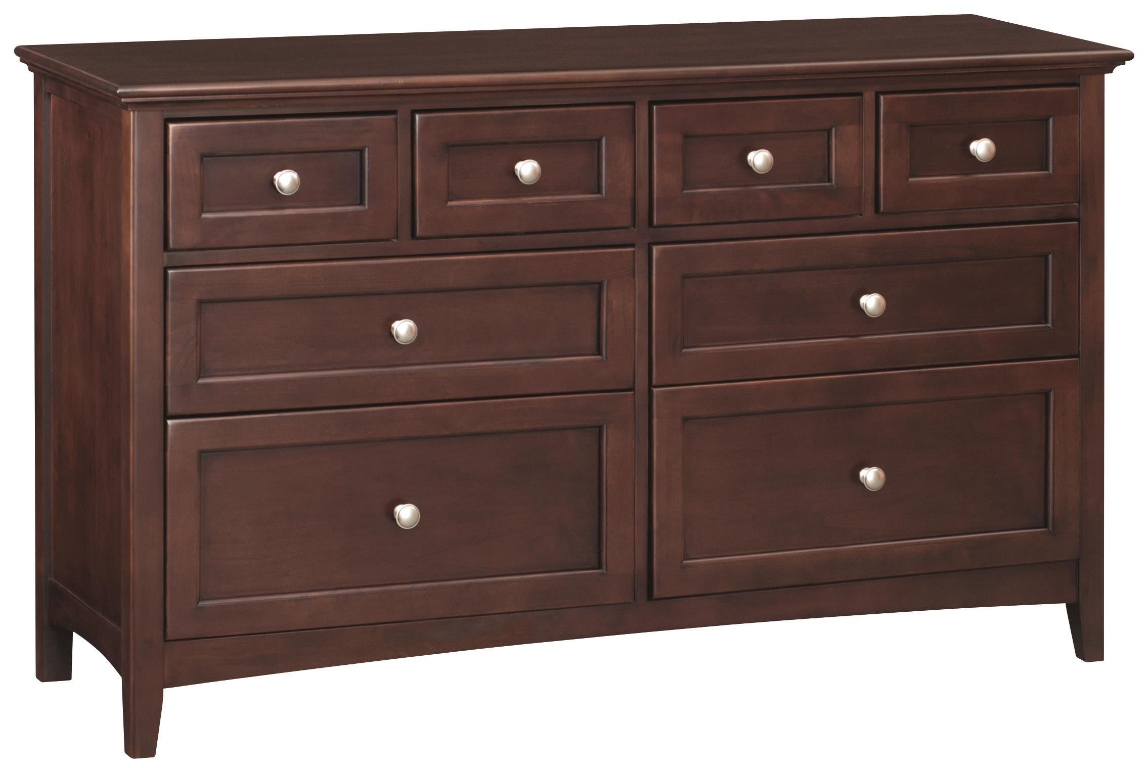 60 Inch Mckenzie 8 Drawer Dresser Bare Wood Groton 