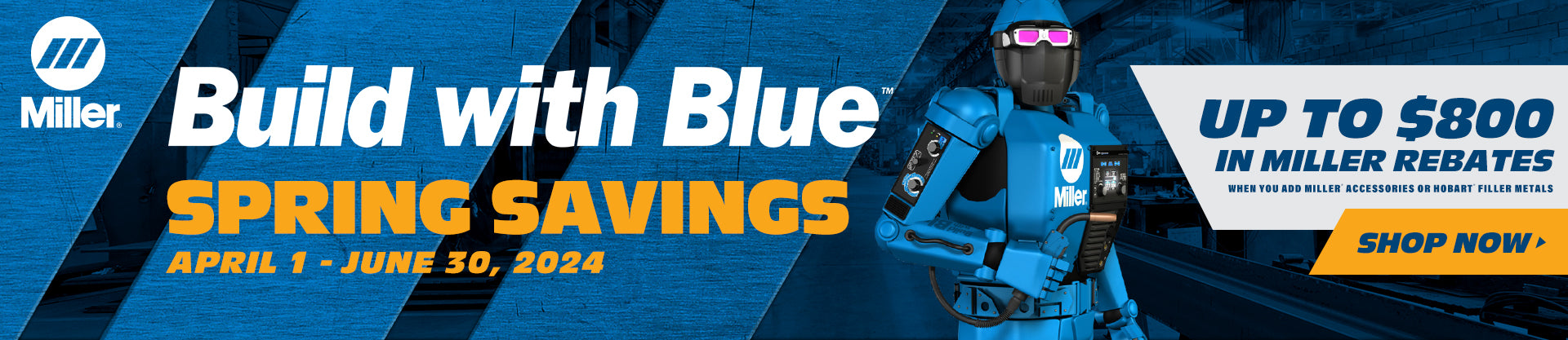 Miller Build with Blue Winter Savings Rebate Flyer