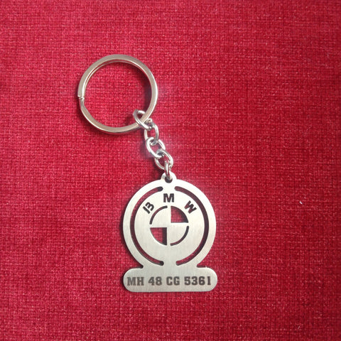 8er BMW Keychain Stainless Steel brushed – DisagrEE