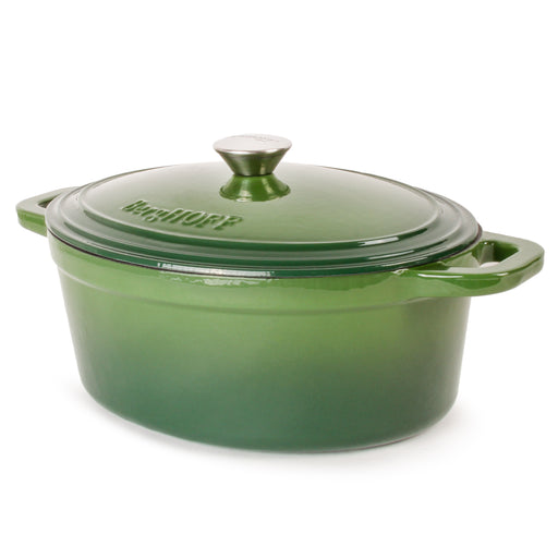 Enameled Cast Iron Dutch Oven, Oval 5.5 Quart - BGE - Bassemiers