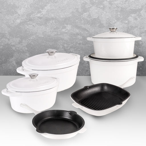 Neo 3pc Cast Iron Set 3qt Covered Dutch Oven & 11 Grill Pan Oyster - Bed  Bath & Beyond - 37571499