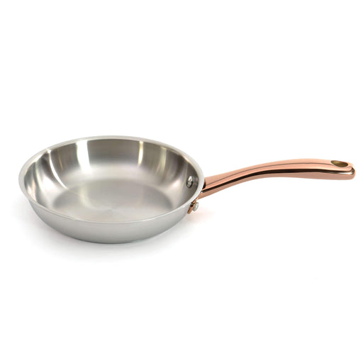 Ouro Gold 9.5 Covered Deep Skillet with Lid and Two Side Handles/Metal  Lids - Bed Bath & Beyond - 35255120