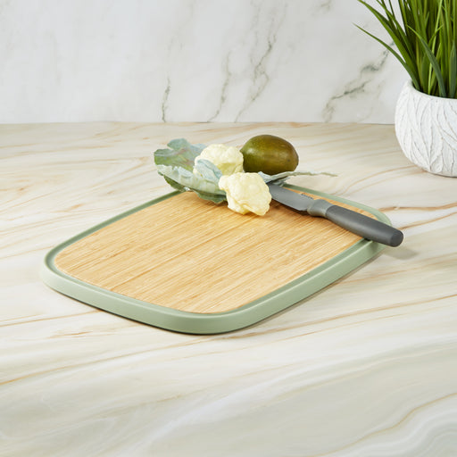 BergHOFF Bamboo Cutting Board with 4 Color-Coded Cutting Mats - 20088494