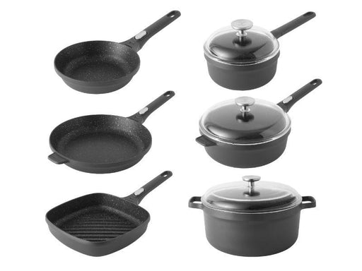 BergHOFF GEM 5Pc Non-stick Cookware Set, Best for Glass Top Cooktop and Gas  Stove