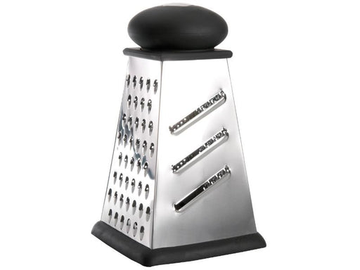 Pyramid Tin Plated Grater, 4-Sided Multifunctional BOX GRATER w/ Container  8