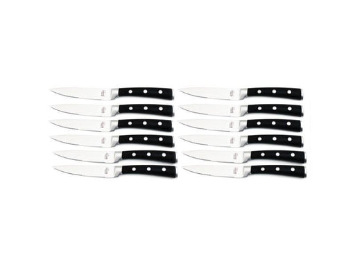  Messermeister 6-Piece Steak Knife Edge-Guard, Black -  Fashionable & Functional Knife Protector for Steak Knives - 2 Blade Entry  Notches - Includes 6 Steak Knife Edge Guards: Home & Kitchen