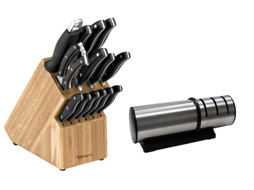 BergHOFF 8Pc Stainless Steel Kitchen Knife Set with Universal Knife Block,  Mint