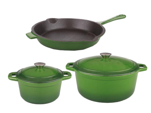 Neo 3pc Cast Iron Set 3qt Covered Dutch Oven & 11 Grill Pan Oyster - Bed  Bath & Beyond - 37571499