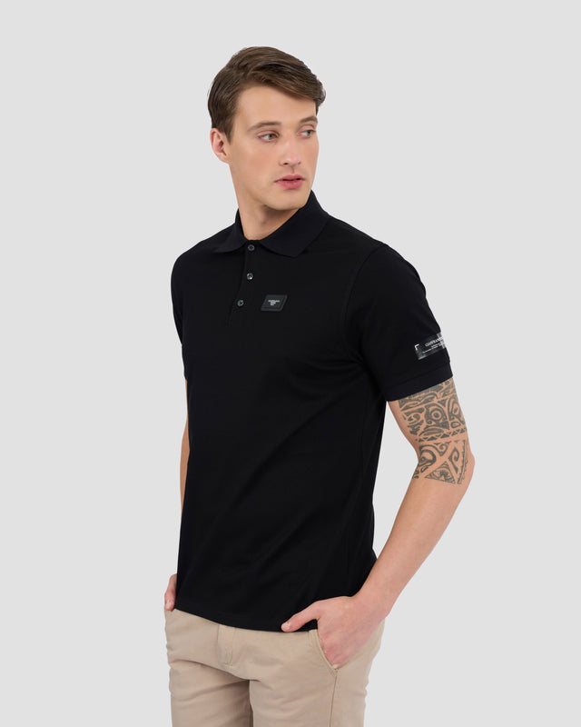 Picture of Metal Brand Patched Polo Shirt