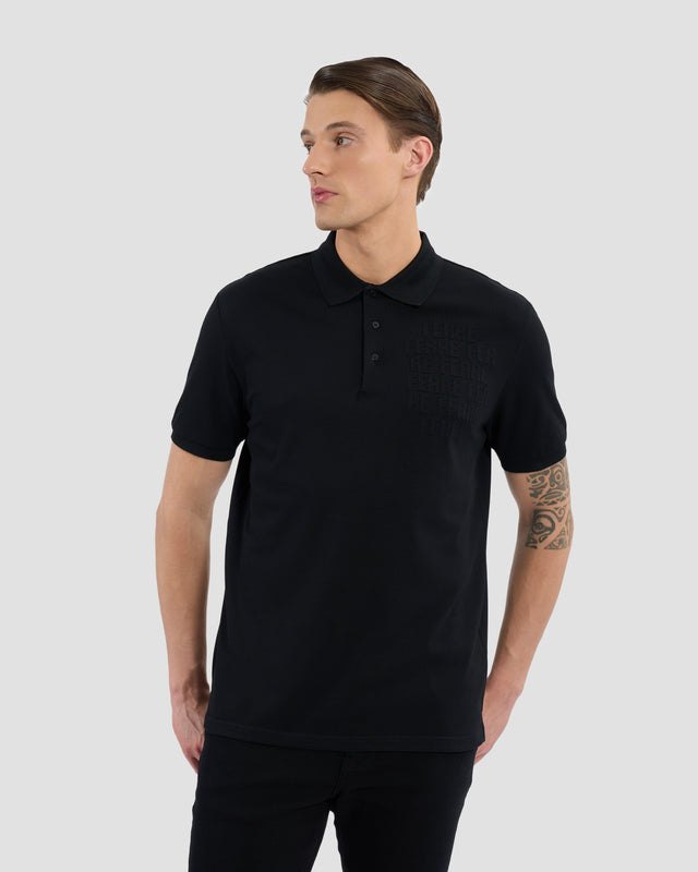 Picture of Monochrome Ferré Embellished Polo Shirt