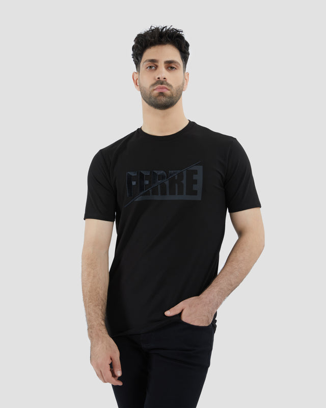 Picture of Embroidered and Printed Ferré T-Shirt