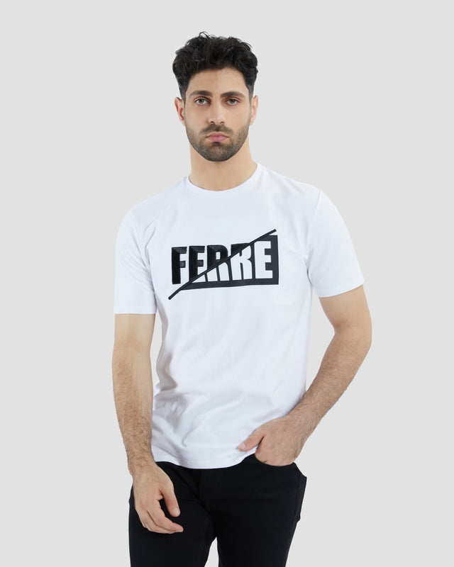 Picture of Embroidered and Printed Ferré T-Shirt