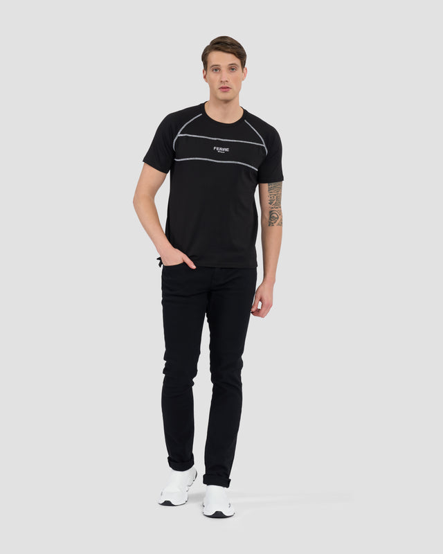 Picture of Contrast Stitching Accent T-Shirt
