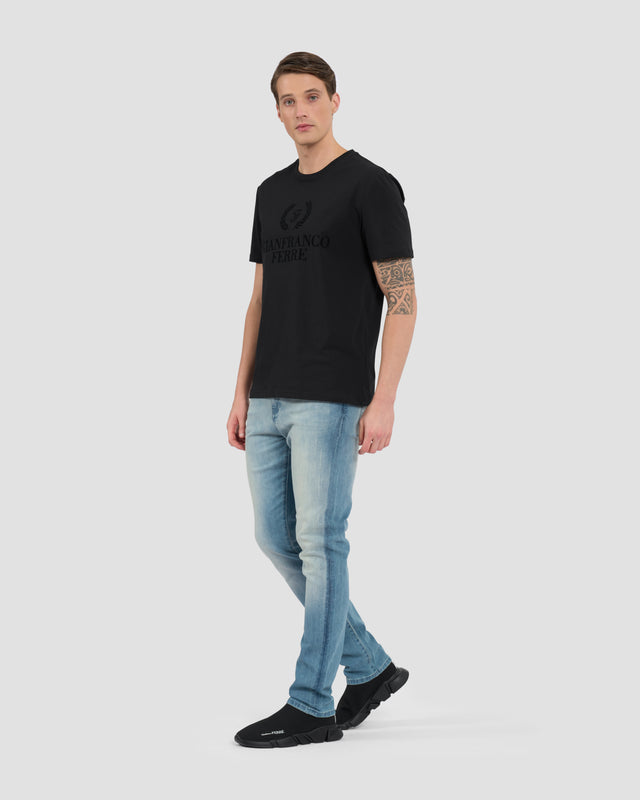Picture of Brand Flock Print T-Shirt