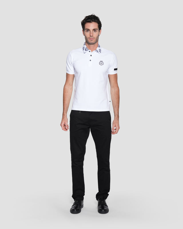 Picture of Logo Collared and Embroidered Polo Shirt