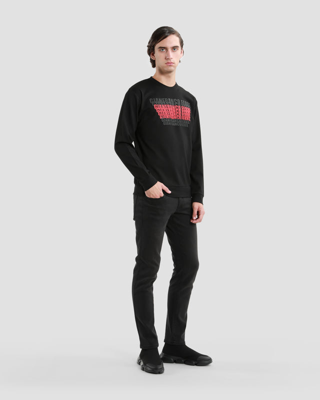 Picture of Two-tone Rubber Brand Patched Sweatshirt