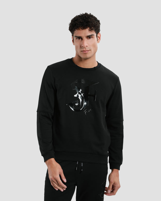 Picture of Solid Tone Script Logo Sweatshirt