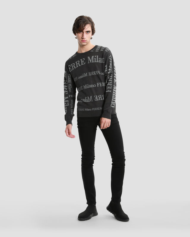 Picture of All-Over Branding Knitted Sweater