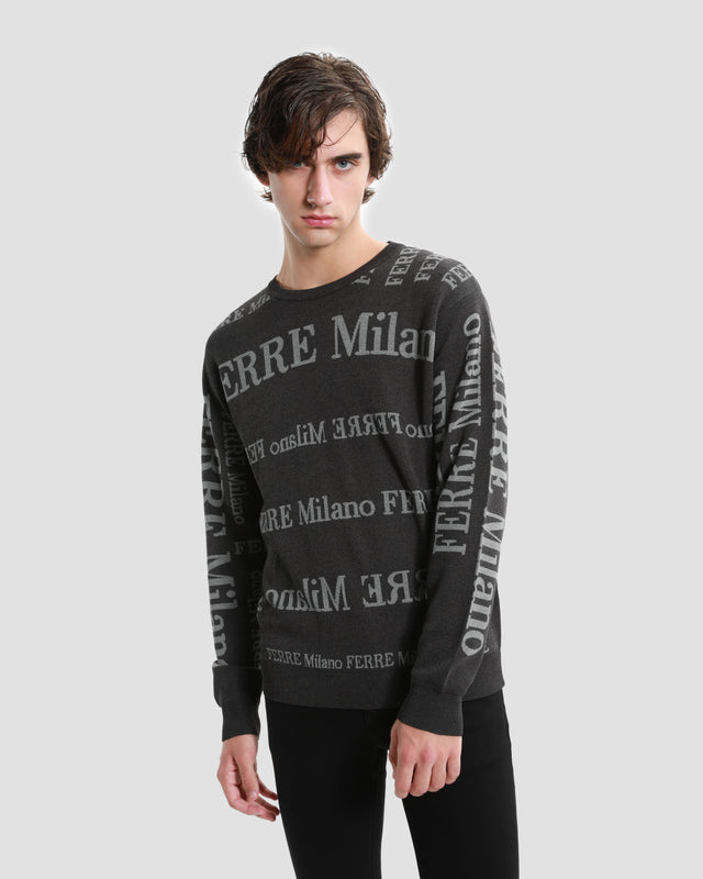 Picture of All-Over Branding Knitted Sweater