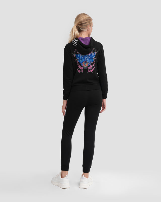 Picture of Graphic Print Zip-Up Tracksuit Set