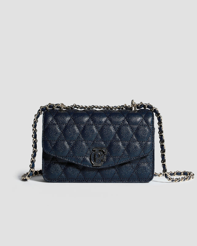 Picture of Monogram Embellished Textured Crossbody Bag