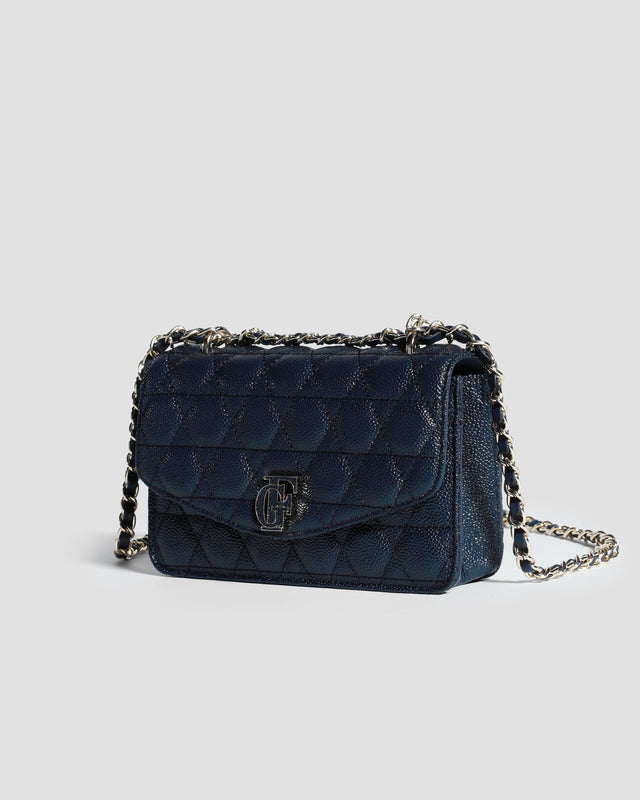 Picture of Monogram Embellished Textured Crossbody Bag