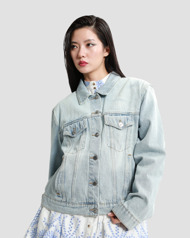 Picture of GF Floral Logo Denim Jacket