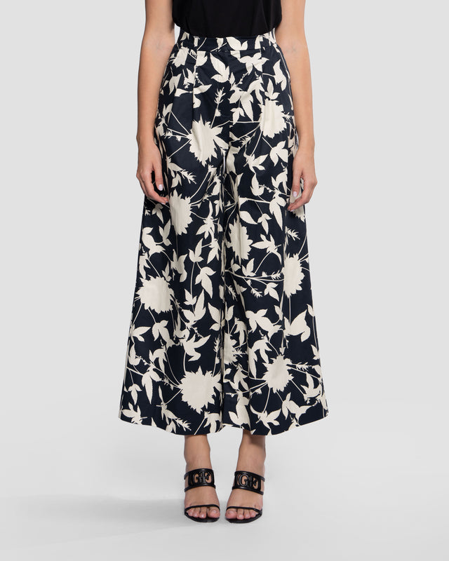 Picture of Floral Print Wide-Leg Pants
