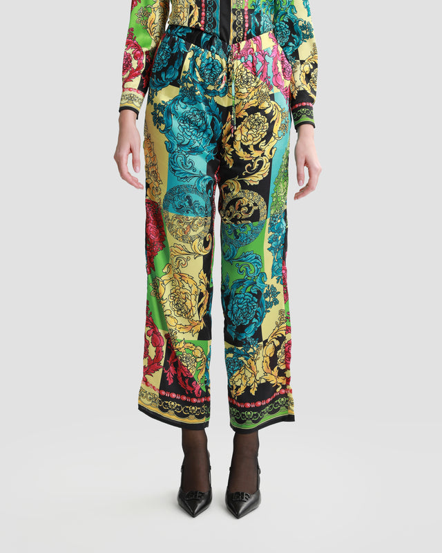 Picture of Ornate Color Block Straight Leg Pants