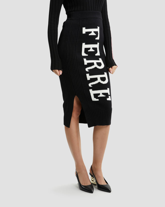 Picture of Knitted Logo Pencil Skirt