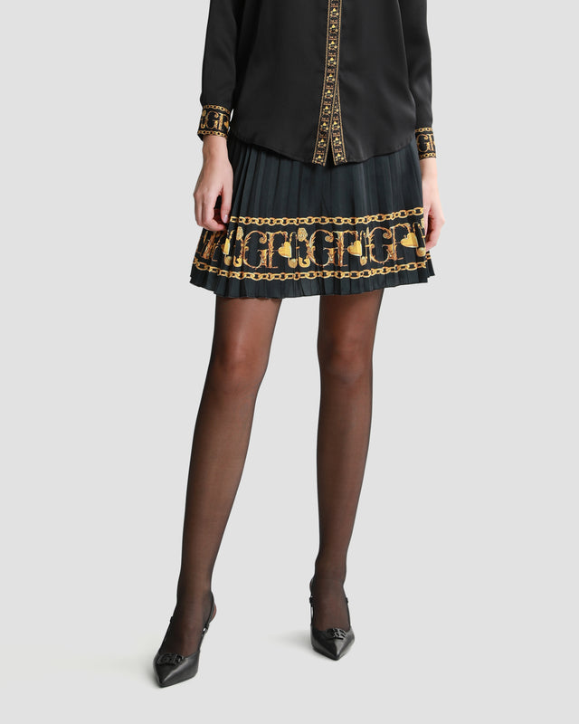 Picture of Baroque Trim Pleated Skirt