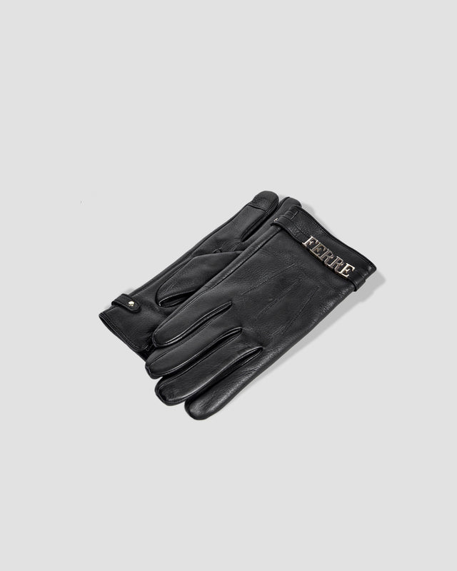 Picture of Metal Brand Embellished Gloves