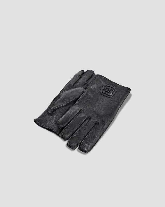 Picture of Metal Monogram Leather Gloves