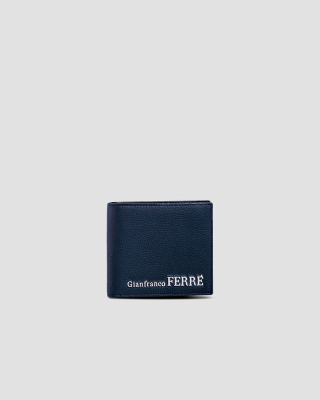 Picture of Metal Brand Lettering Embellished Bifold Wallet - Four Slots