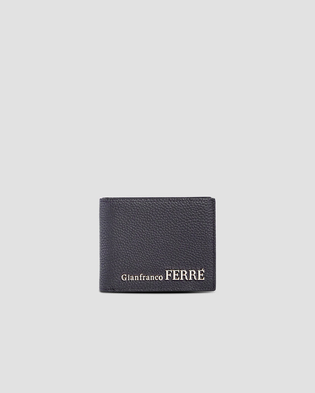 Picture of Metal Brand Embellished Bifold Wallet - Three Slots