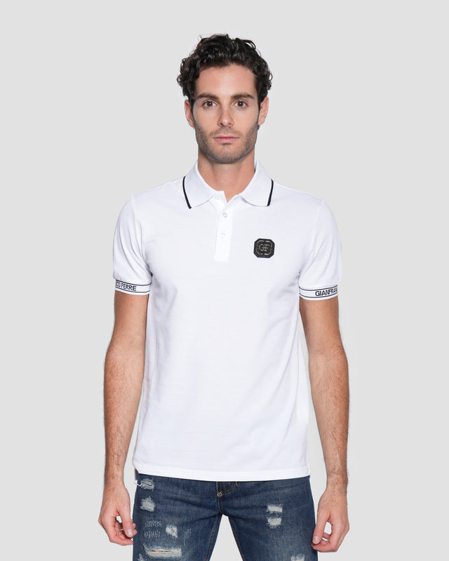 Picture of Jacquard Cotton Polo Shirt