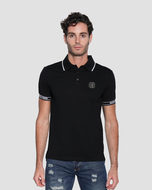 Picture of Jacquard Cotton Polo Shirt