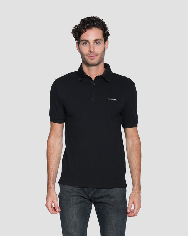 Picture of Rubber Logo Patch Polo Shirt