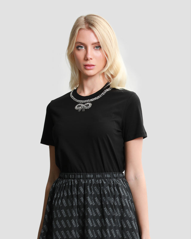 Picture of Embellished Black T-Shirt