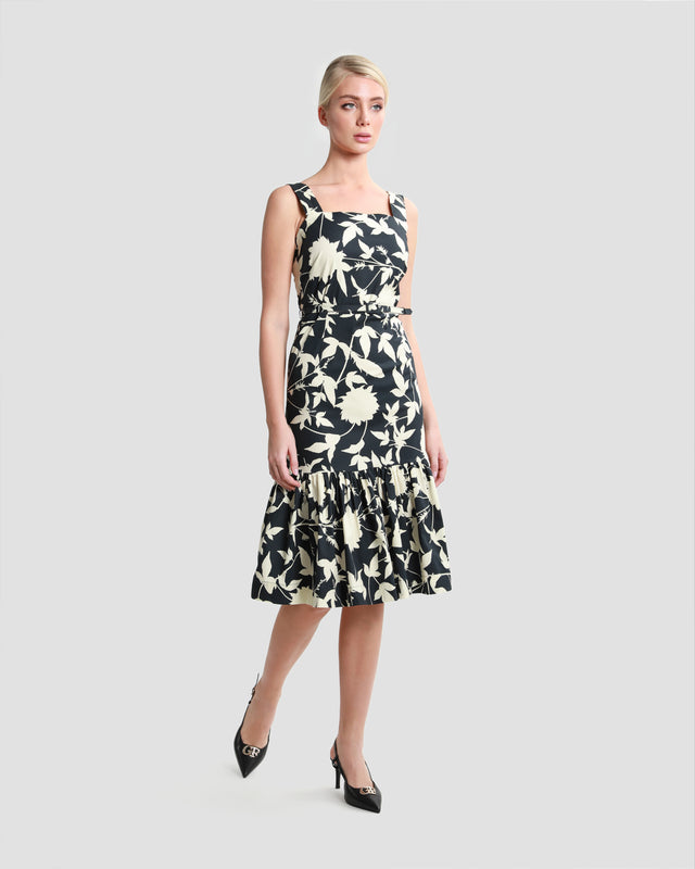 Picture of Flounce Bottom Print Dress