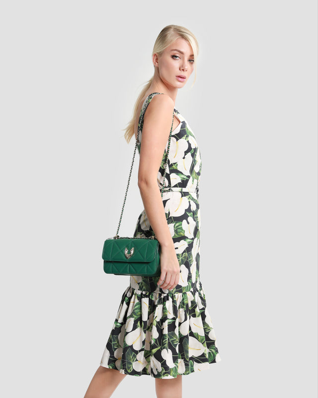 Picture of Floral-Tiered Midi Dress