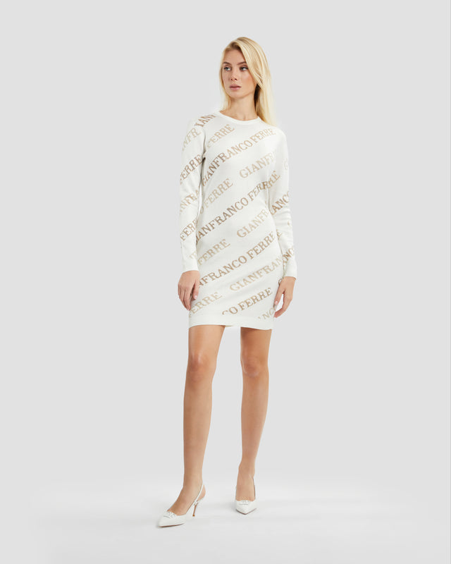 Picture of Bejeweled Logo Knit Dress