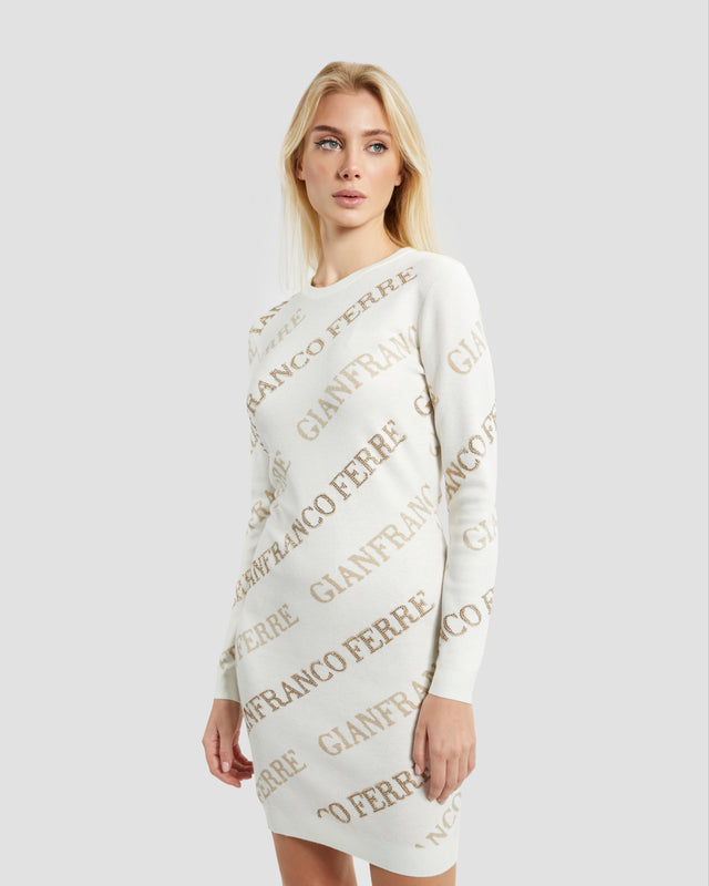 Picture of Bejeweled Logo Knit Dress